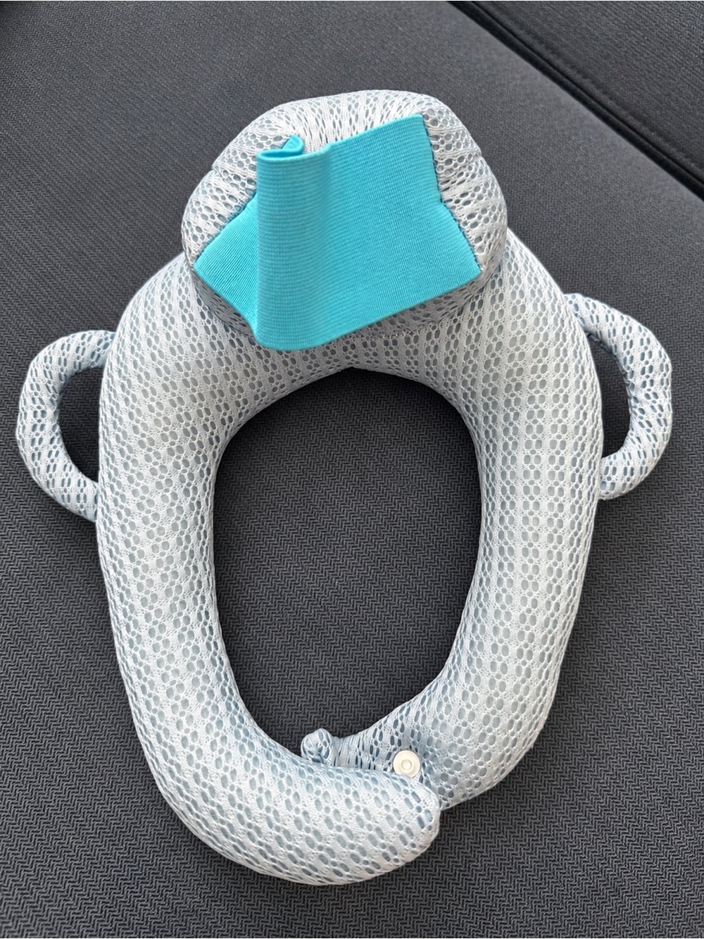 Blue Bottle Pillow for Self Feeding